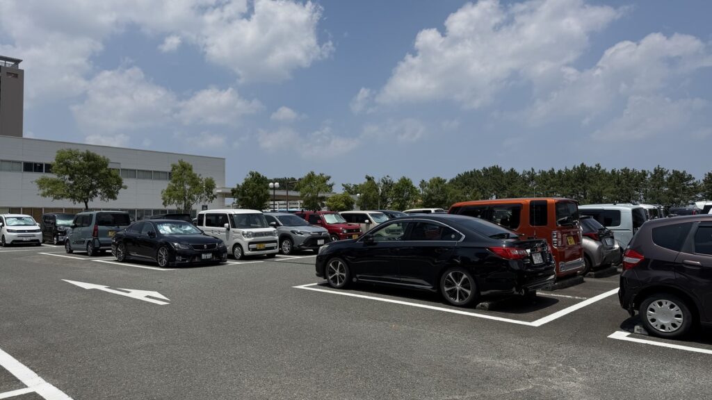 JQパーク百道浜の駐車エリア