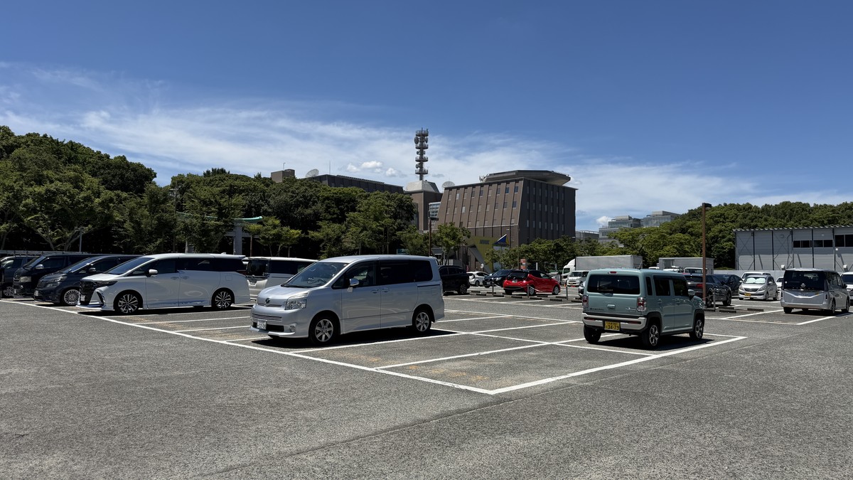 Dパーキング護国神社大濠公園南の駐車エリア外観